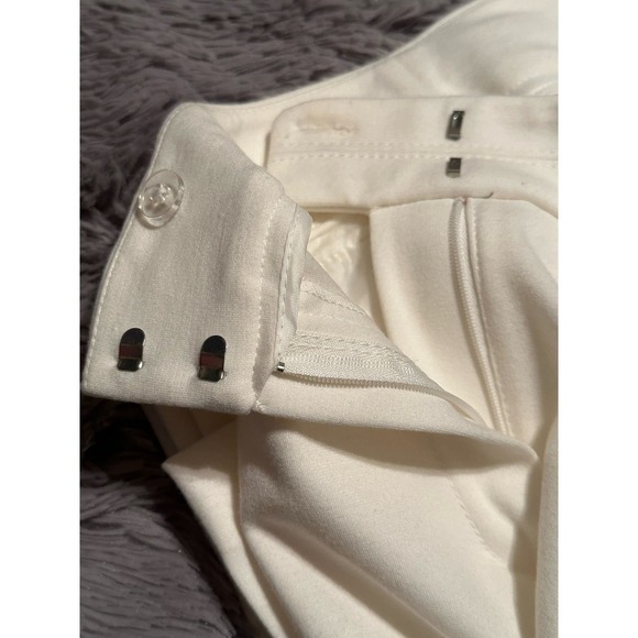 Larry Levine White Career/Dress Stretch Dress Pants Sz 12 - Picture 11 of 11